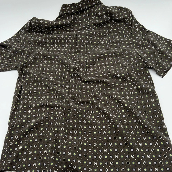 Nat Nast American Fit 100% Silk Shirt Black Mens Medium - Picture 5 of 6